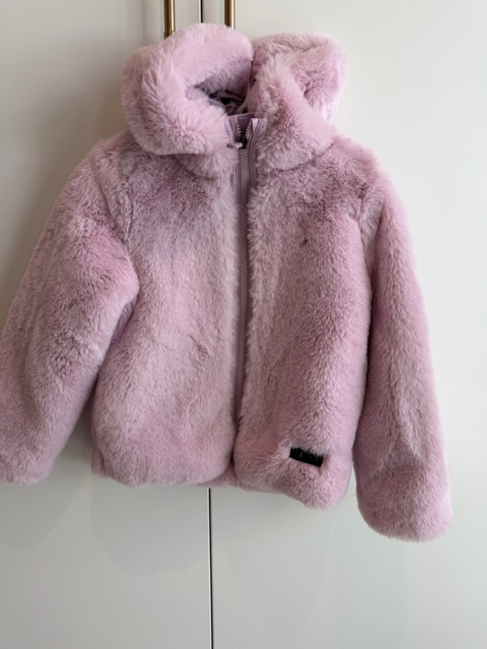 Under Armour Girls' Faux Fur Hooded Jacket
